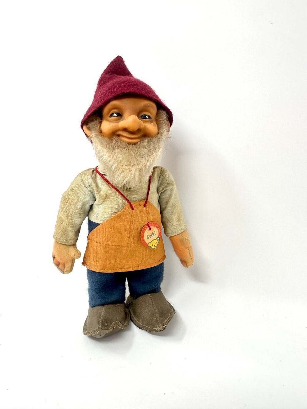 STEIFF Gnome Doll “ Gucki “ Rare Collectible Dwarf / Elf West Germany Toys